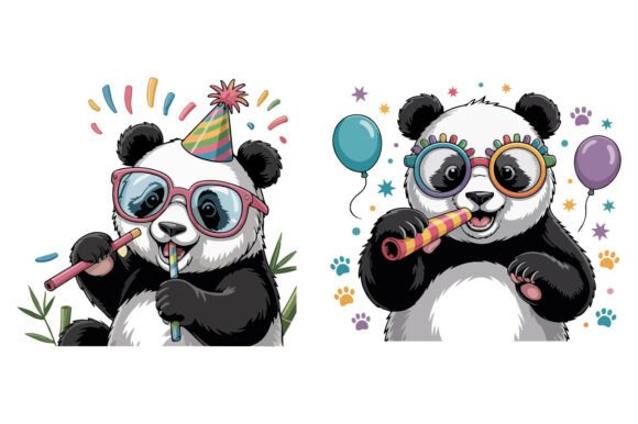 Download Birthday Cute Panda Clipart Illustration - Illustration Collection