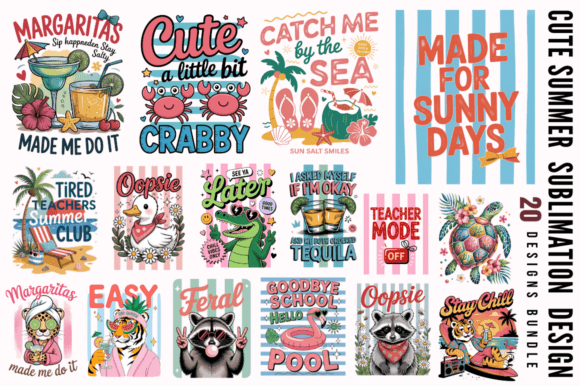 Download Cute Summer Sublimation PNG Designs Bund - Premium Resources