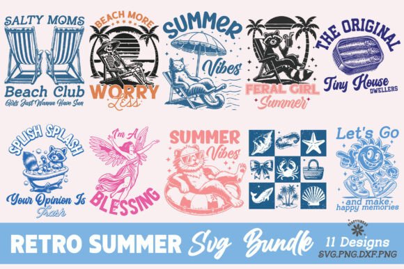 Download Retro Summer SVG Bundle, Summer PNG - Premium Resources