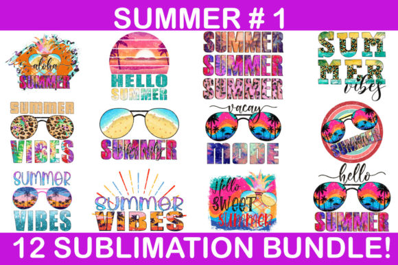 Download 12 Sublimation Summer Bundle #1 - Premium Resources