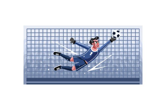 Download Goalkeeper Vector Graphics Illustration - Illustration Collection