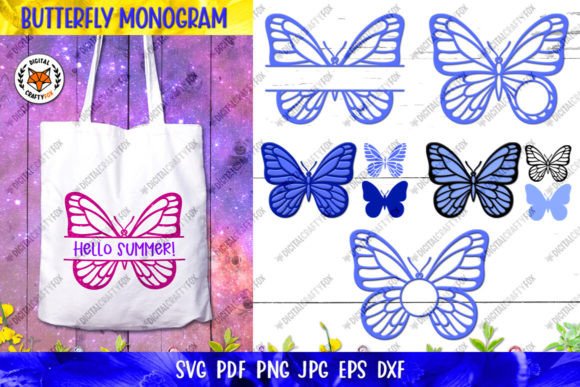Download Butterfly SVG, Butterfly Monogram SVG - Monogram svg Collection