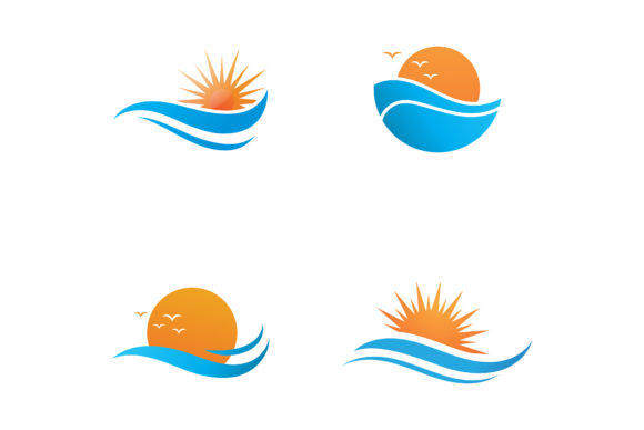 Download Sun and Wave Icon Illustration Design - Illustration Collection