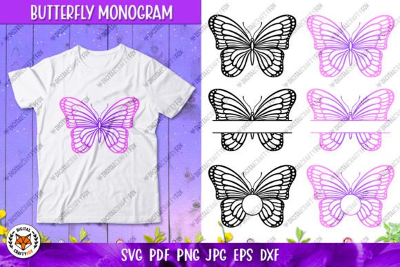 Download Butterfly Monogram SVG, Butterfly SVG - Monogram svg Collection